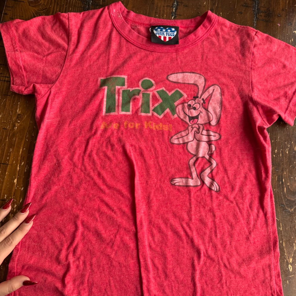 Junk Food Clothing Red Trix Graphic Tee